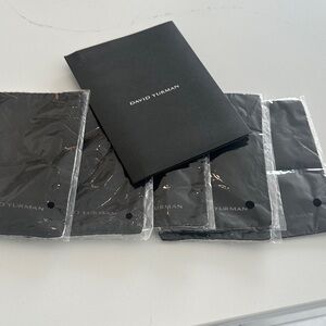 David Yurman empty card, six polishing cloths. Smoke  free home.